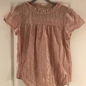 Loft crushed velvet top